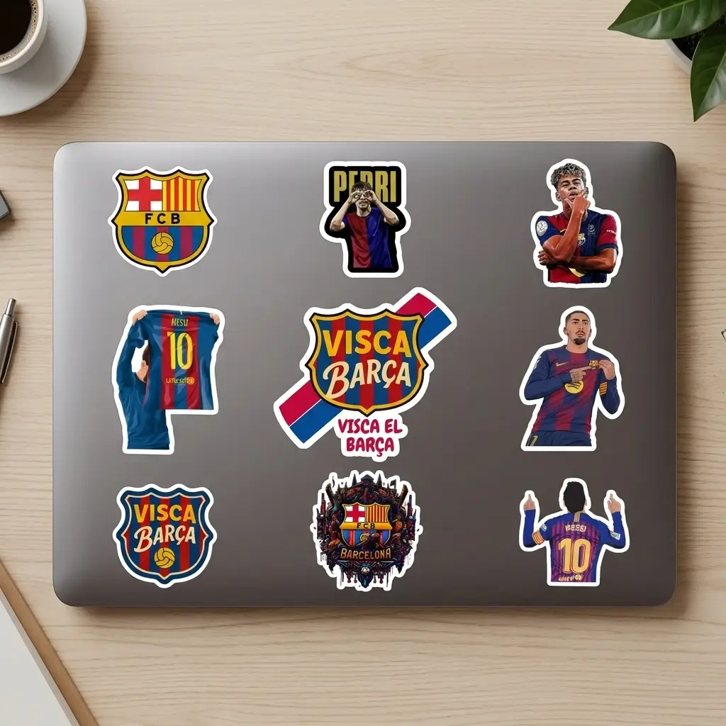 FC Barcelona Vinyl Sticker Pack (9 Pieces)